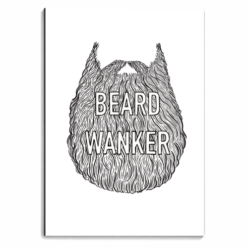 Beard Wanker - personalised A4, A5, A6 notebook by Adam Regester