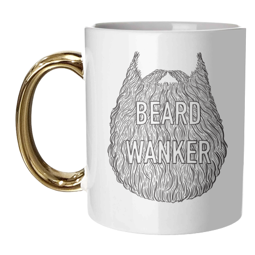 Beard Wanker - unique mug by Adam Regester