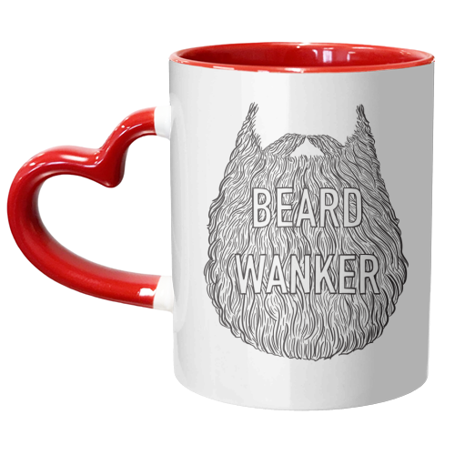 Beard Wanker - unique mug by Adam Regester