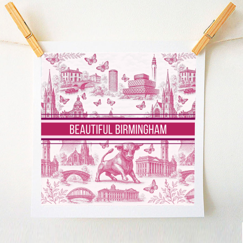 Beautiful Birmingham - A1 - A4 art print by Lilly Rose