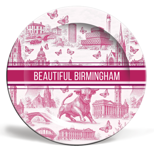 Beautiful Birmingham - ceramic dinner plate by Lilly Rose