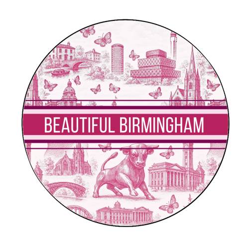 Beautiful Birmingham - Circle Sticker by Lilly Rose