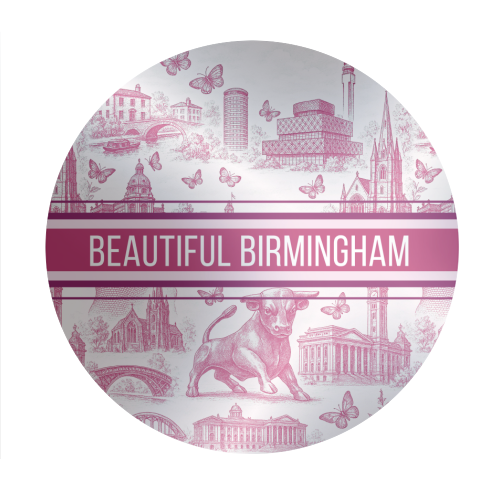 Beautiful Birmingham - Circle Sticker by Lilly Rose