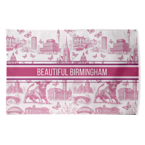Beautiful Birmingham - funny tea towel by Lilly Rose