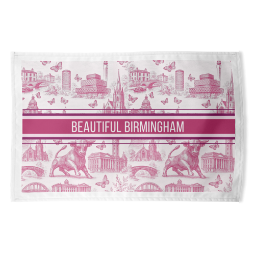 Beautiful Birmingham - funny tea towel by Lilly Rose