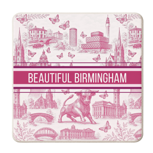Beautiful Birmingham - personalised beer coaster by Lilly Rose