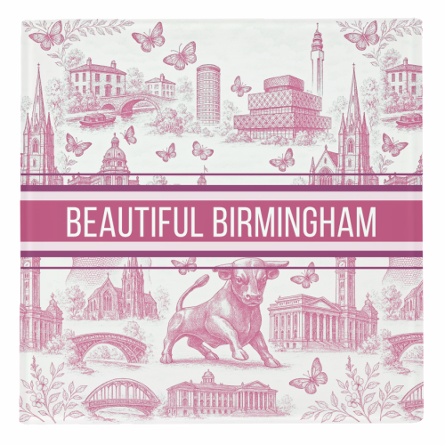 Beautiful Birmingham - personalised beer coaster by Lilly Rose