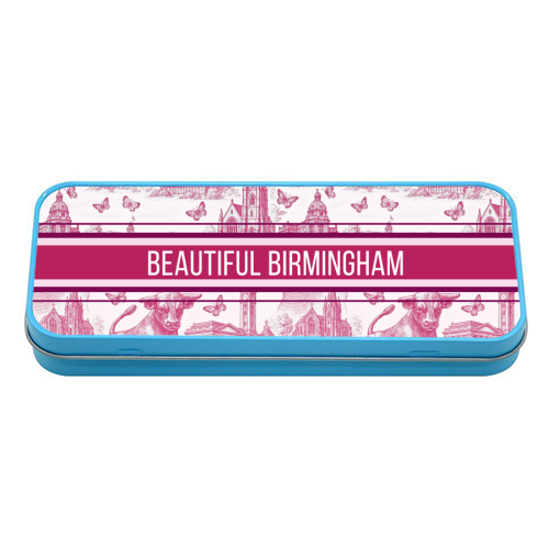 Beautiful Birmingham - tin pencil case by Lilly Rose
