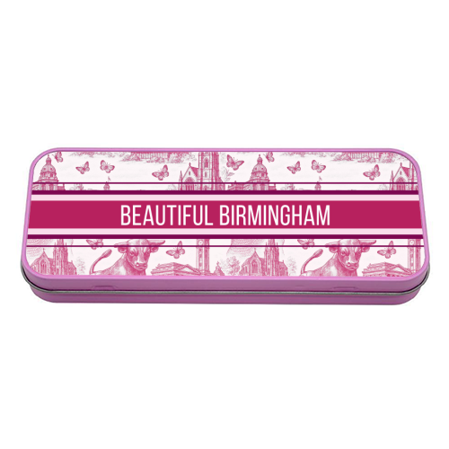 Beautiful Birmingham - tin pencil case by Lilly Rose