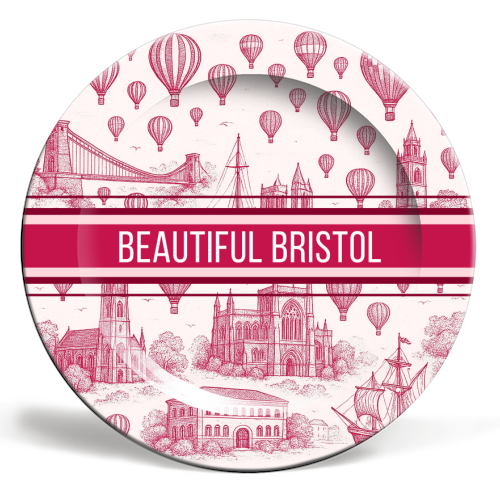 Beautiful Bristol - ceramic dinner plate by Lilly Rose