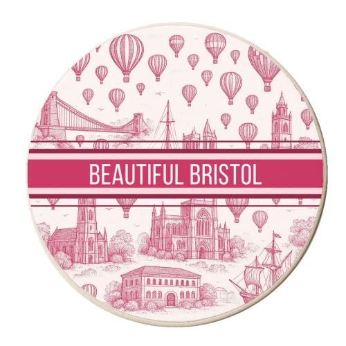 Beautiful Bristol - personalised beer coaster by Lilly Rose