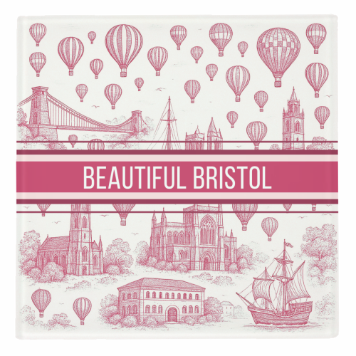 Beautiful Bristol - personalised beer coaster by Lilly Rose