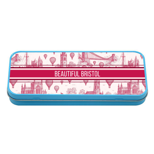 Beautiful Bristol - tin pencil case by Lilly Rose