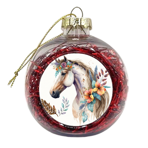 beautiful horse - xmas bauble by haris kavalla