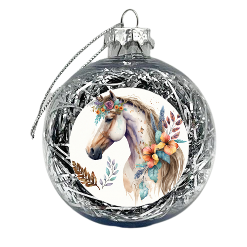 beautiful horse - xmas bauble by haris kavalla