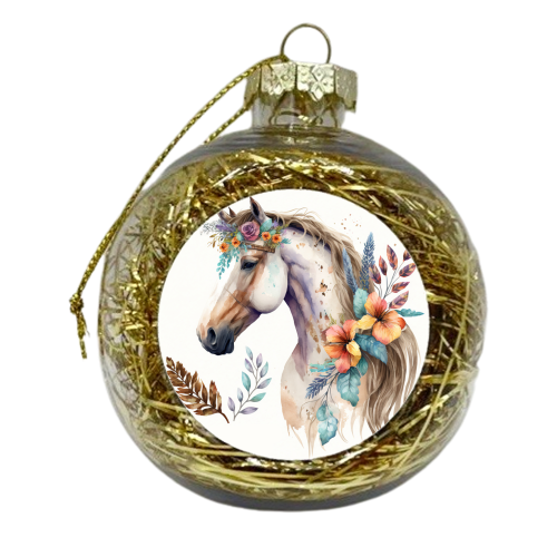 beautiful horse - xmas bauble by haris kavalla
