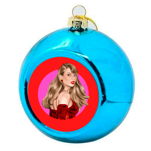 Beautiful Showgirl - colourful christmas bauble by Pink and Pip