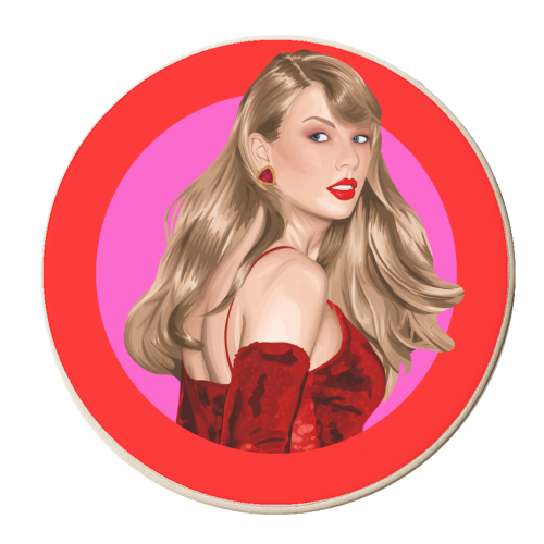 Beautiful Showgirl - personalised beer coaster by Pink and Pip