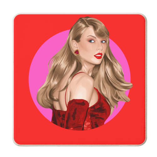 Beautiful Showgirl - personalised beer coaster by Pink and Pip