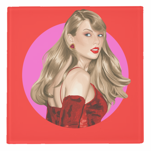 Beautiful Showgirl - personalised beer coaster by Pink and Pip