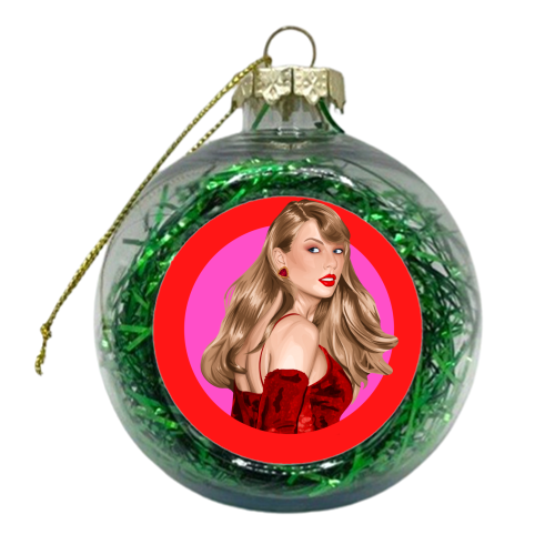 Beautiful Showgirl - xmas bauble by Pink and Pip
