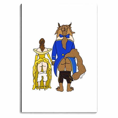 Beauty and the Beast Butts - personalised A4, A5, A6 notebook by Notsniw Art