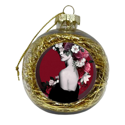 Beauty Lady - xmas bauble by Larissa Grace