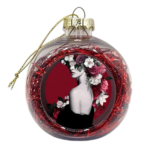 Beauty Lady - xmas bauble by Larissa Grace