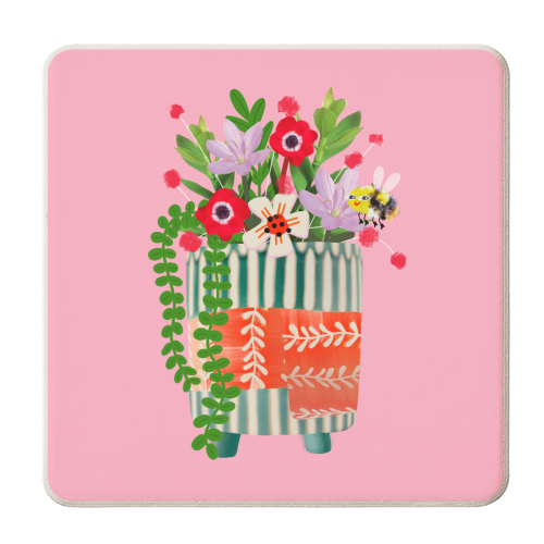 BEES KNEES - personalised beer coaster by Nichola Cowdery