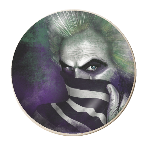 BEETLEJUCIE - personalised beer coaster by Nichola Cowdery