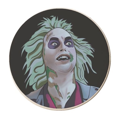 Beetlejuice Print - personalised beer coaster by Drawings by Firefly