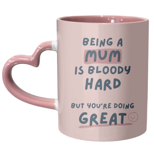 Being a Mum is bloody hard giftware - unique mug by Giddy Kipper