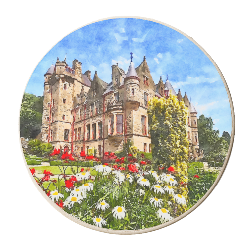Belfast Castle - personalised beer coaster by AP