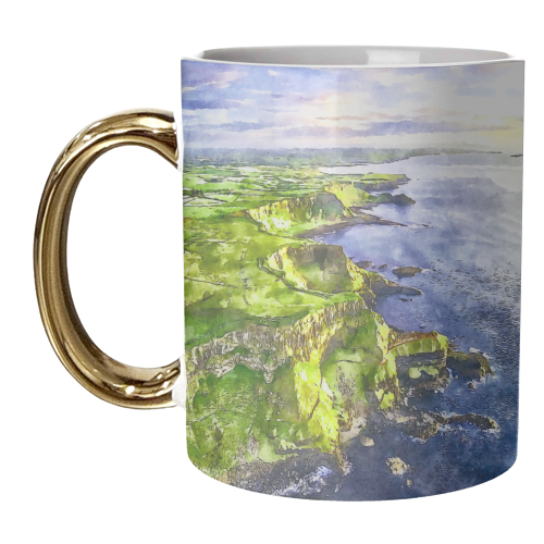 Belfast Cliffs - unique mug by AP