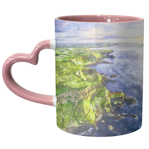 Belfast Cliffs - unique mug by AP
