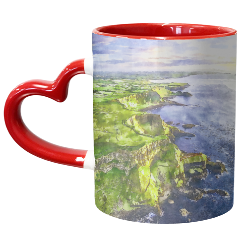 Belfast Cliffs - unique mug by AP
