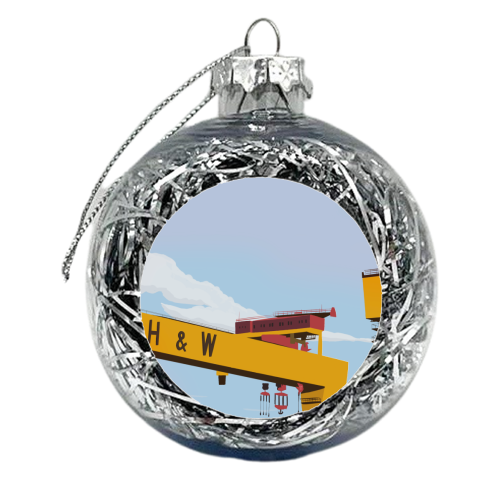 Belfast Dockyard - xmas bauble by Blythe Hawkins