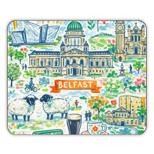 Belfast Painting - designer placemat by Ms Doodle