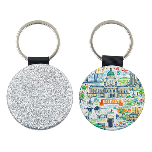 Belfast Painting - keyring by Ms Doodle
