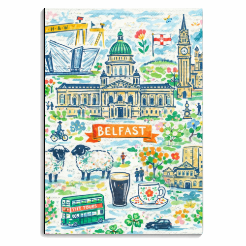 Belfast Painting - personalised A4, A5, A6 notebook by Ms Doodle