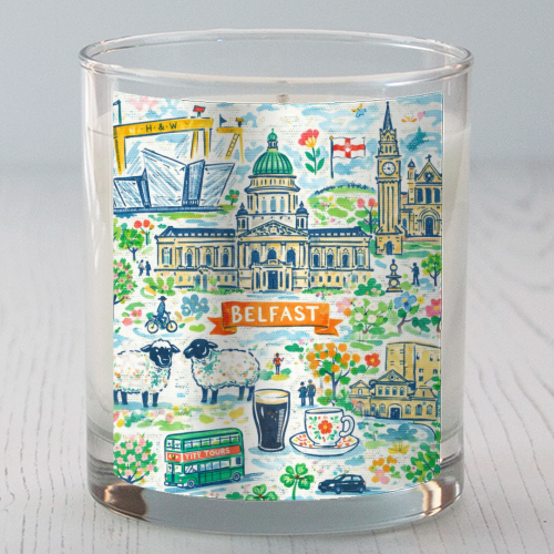Belfast Painting - scented candle by Ms Doodle