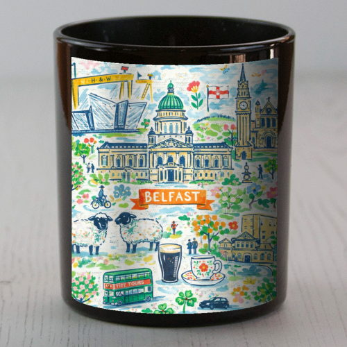 Belfast Painting - scented candle by Ms Doodle