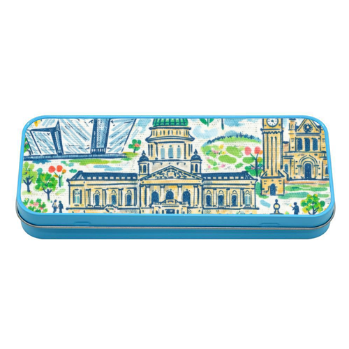 Belfast Painting - tin pencil case by Ms Doodle