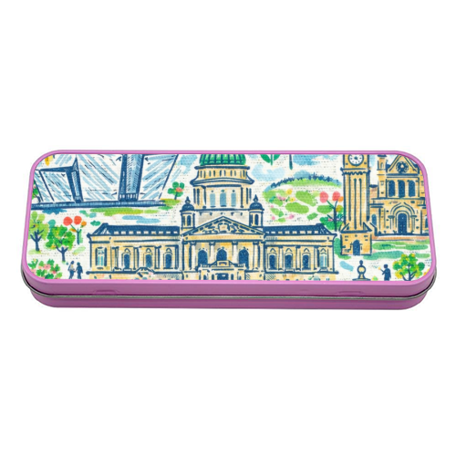 Belfast Painting - tin pencil case by Ms Doodle