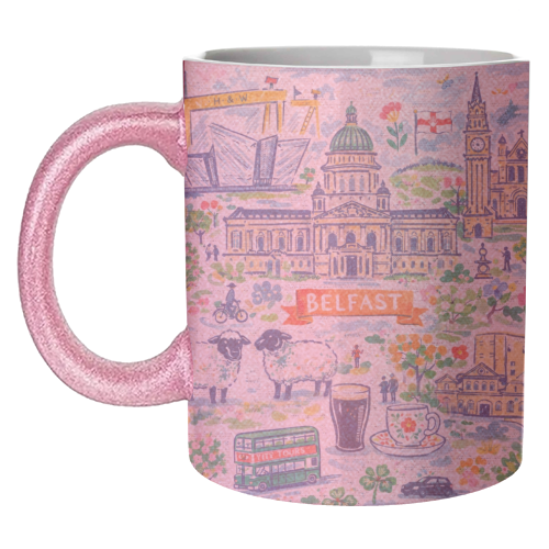 Belfast Painting - unique mug by Ms Doodle