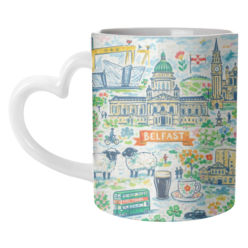 Belfast Painting - unique mug by Ms Doodle