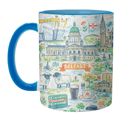 Belfast Painting - unique mug by Ms Doodle