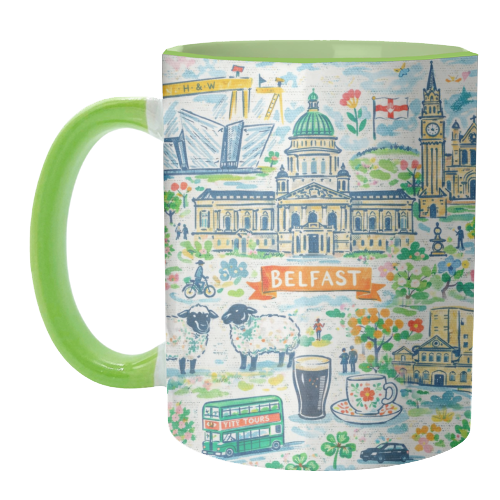 Belfast Painting - unique mug by Ms Doodle