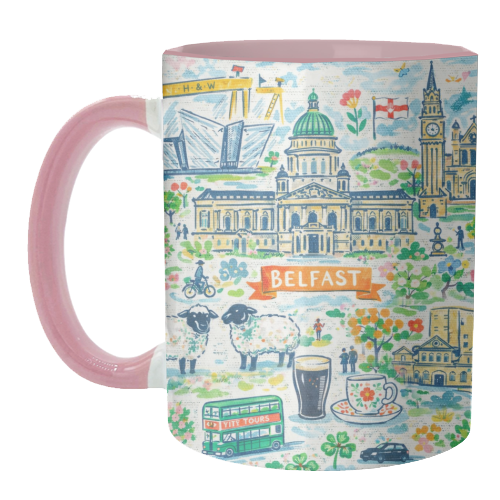 Belfast Painting - unique mug by Ms Doodle
