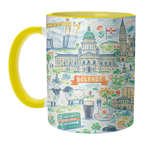 Belfast Painting - unique mug by Ms Doodle
